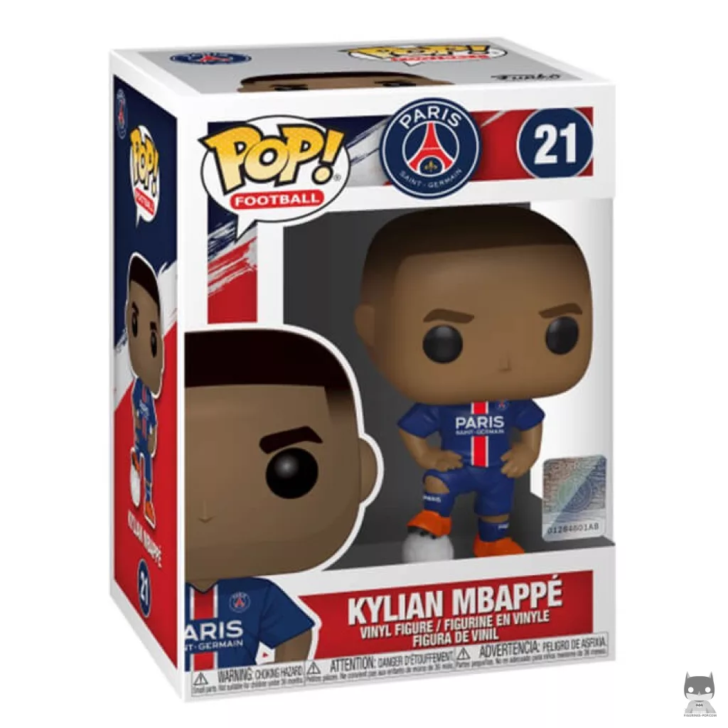 Figurine Funko POP Kylian Mbappé (Paris Saint-Germain) avec boîte