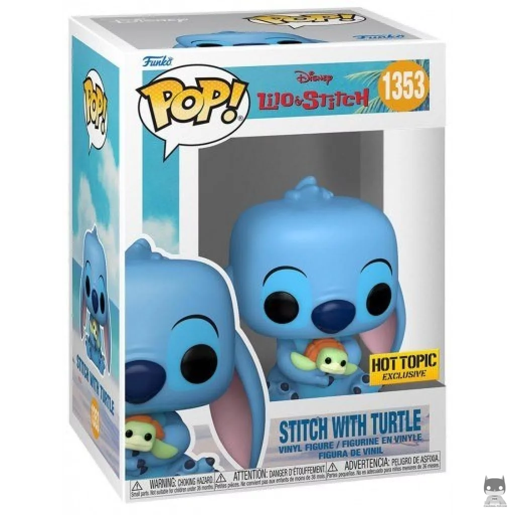Figurine Funko POP Stitch avec Tortue avec boîte