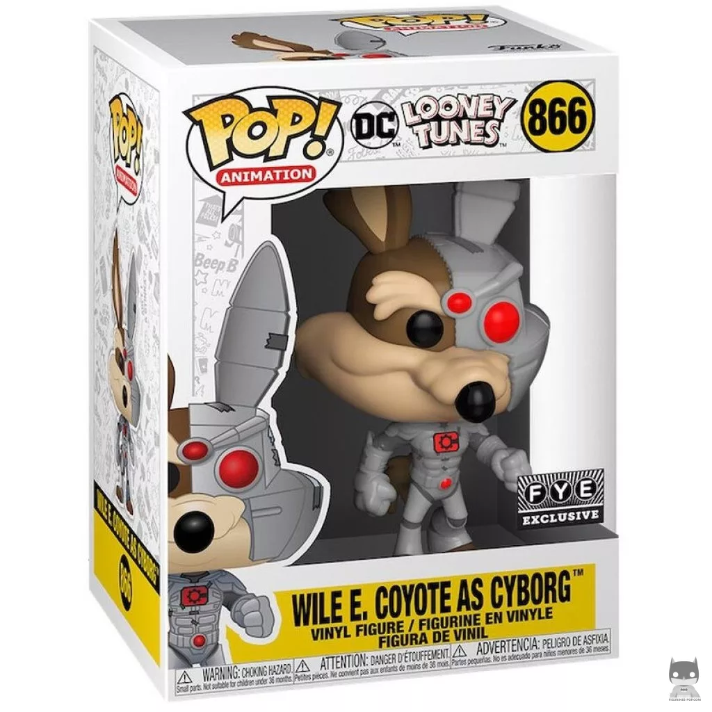 Figurine Funko POP Wile E. Coyote en Cyborg avec boîte