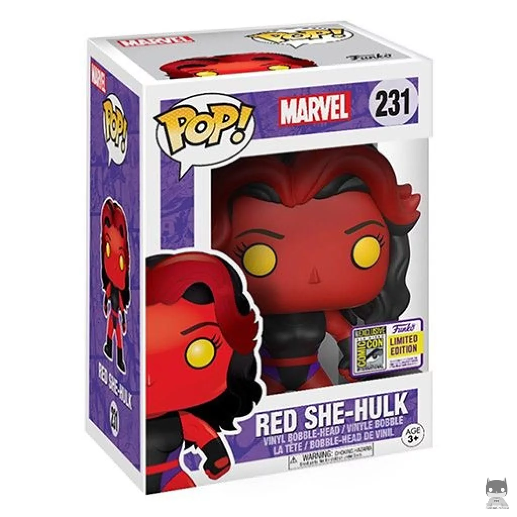 Figurine Funko POP She-Hulk Rouge avec boîte