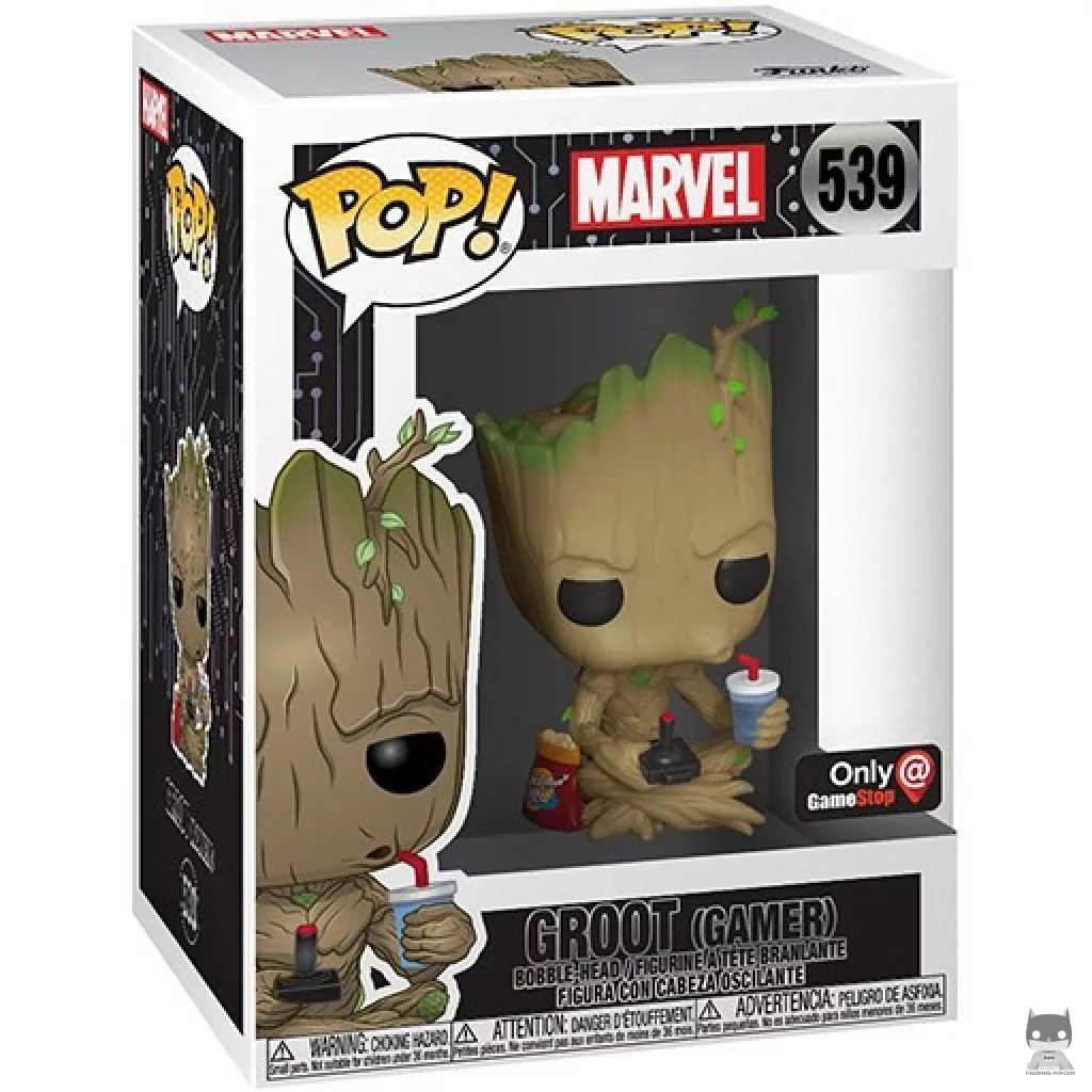 Figurine Funko POP Groot Gamer avec boîte