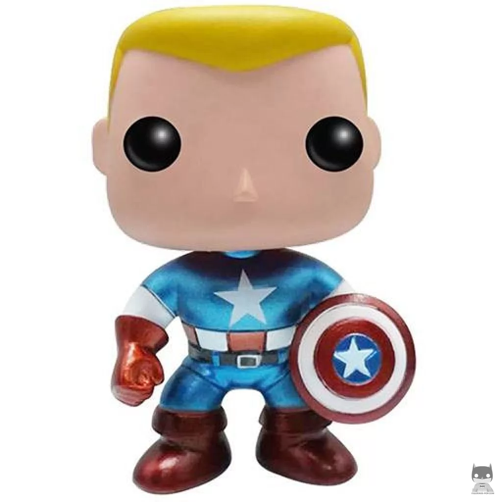 Figurine Funko POP Captain America (Sans Masque) (Marvel Comics)