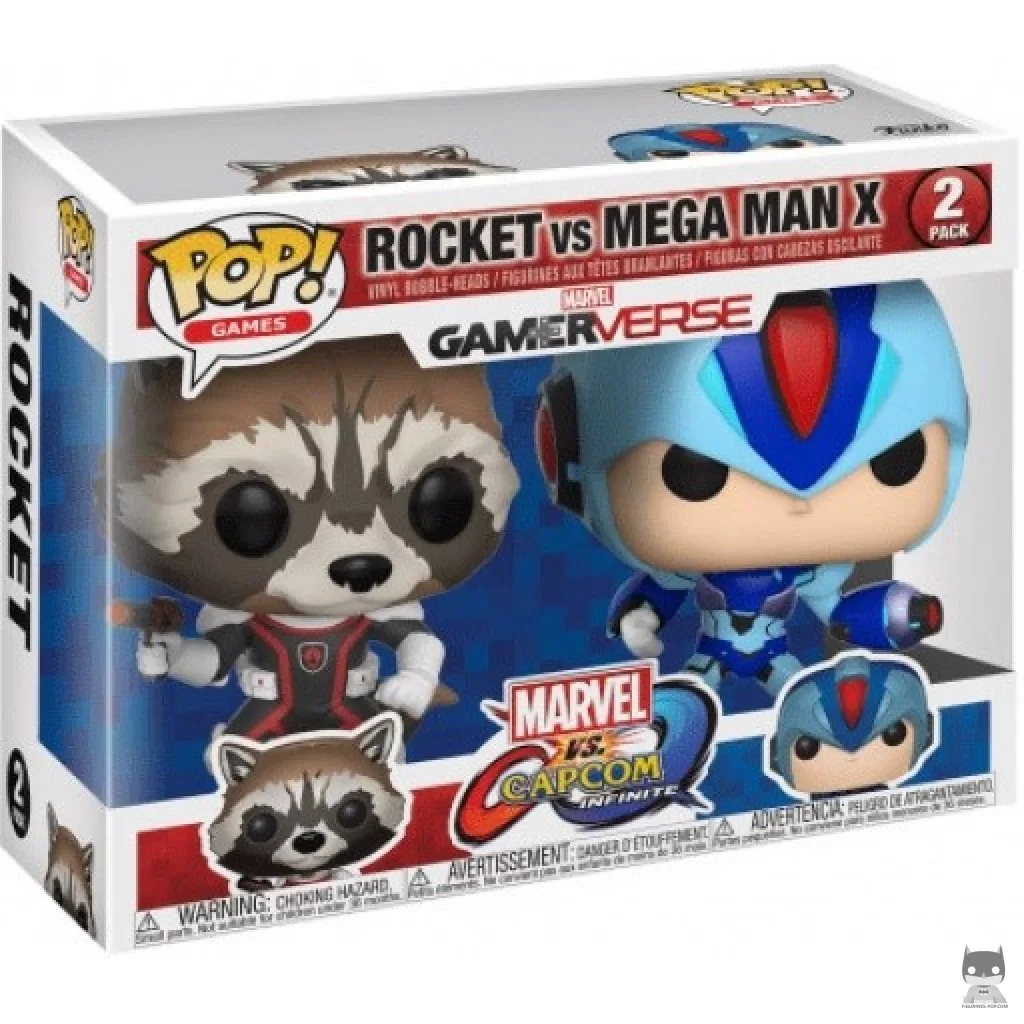 Figurine Funko POP Rocket vs Mega Man X avec boîte