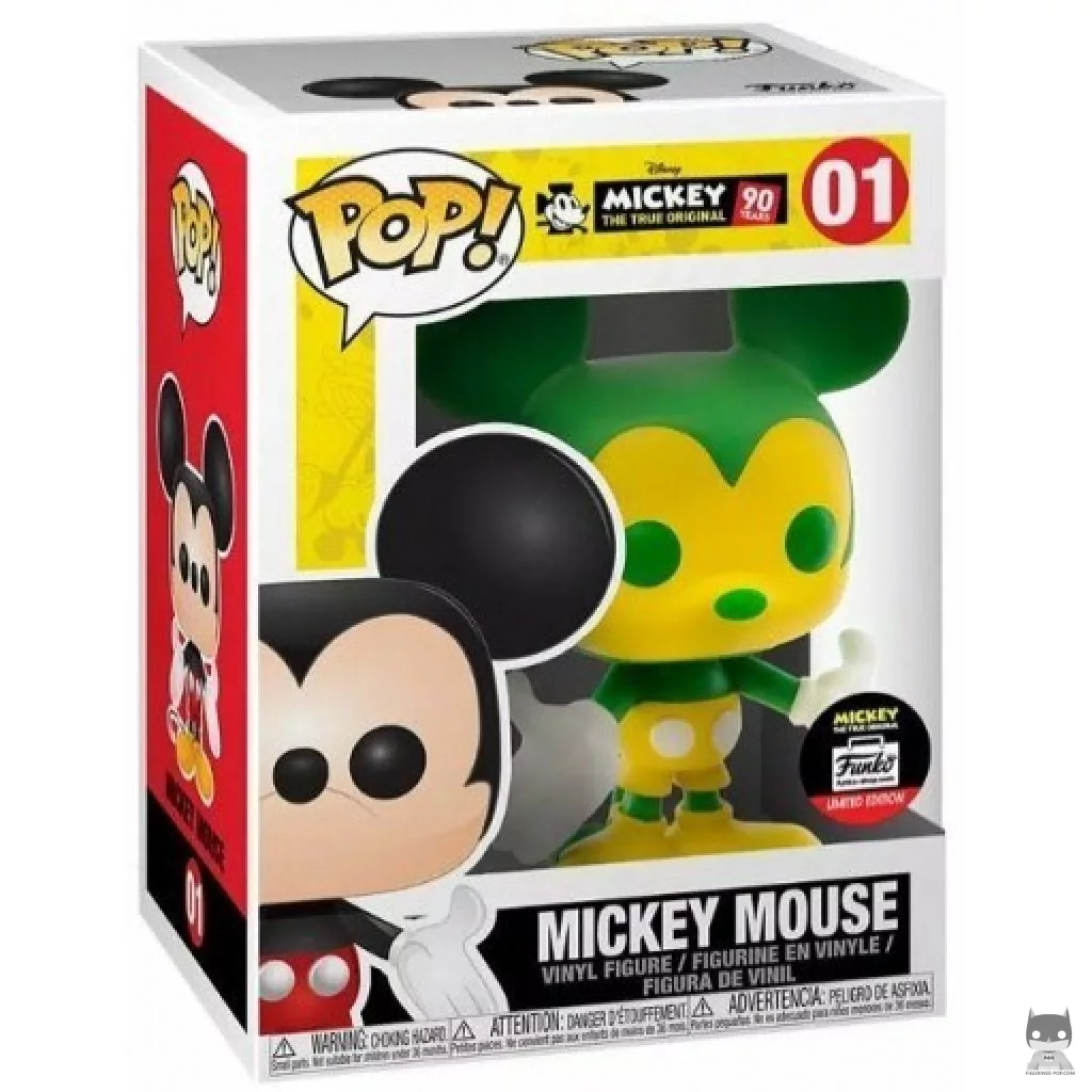 Figurine Funko POP Mickey Mouse (Vert & Jaune) avec boîte