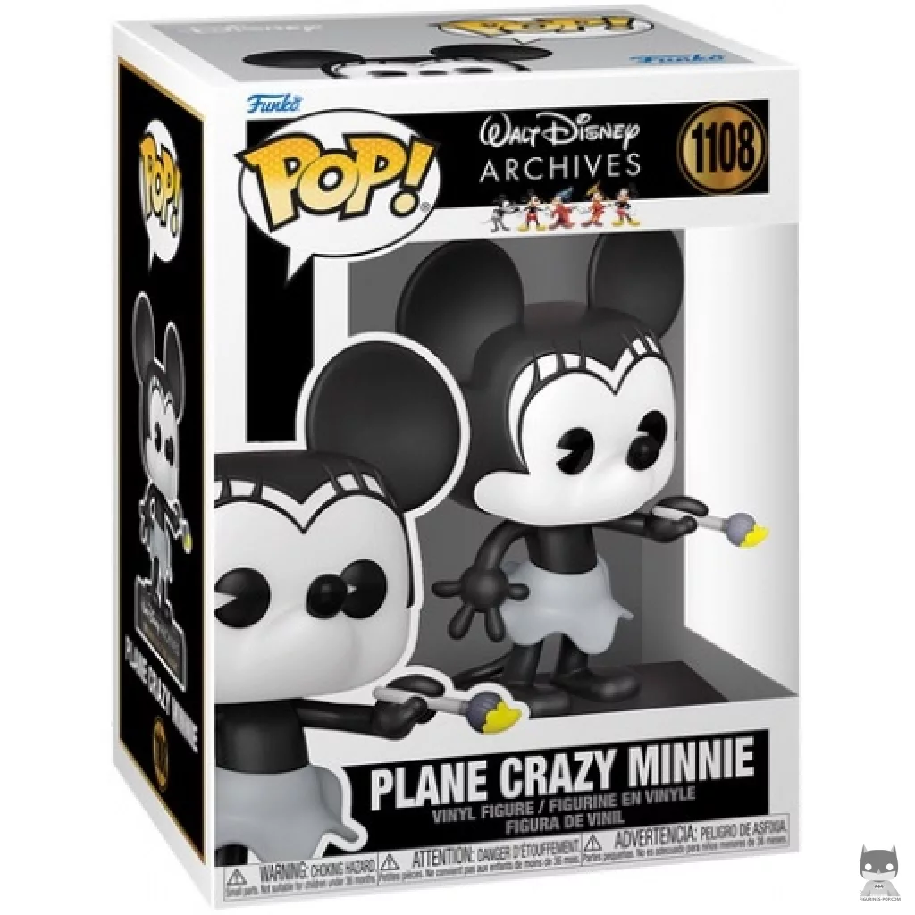 Figurine Funko POP Plane Crazy Minnie 1928 avec boîte