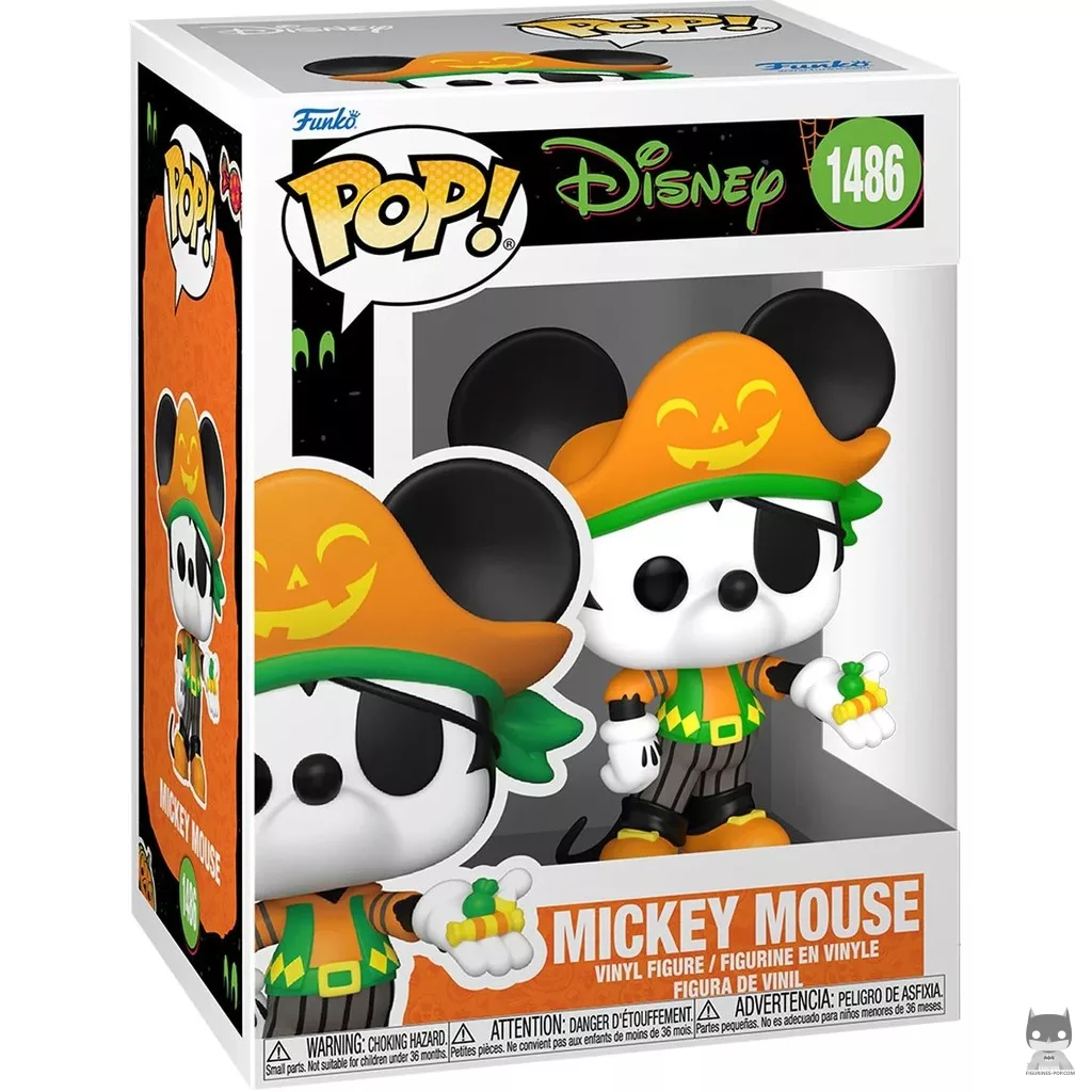 Figurine Funko POP Mickey Mouse en costume de pirate avec boîte