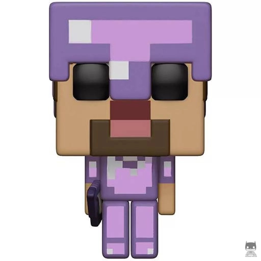Figurine Funko POP Steve avec Armure Enchantée (Minecraft)