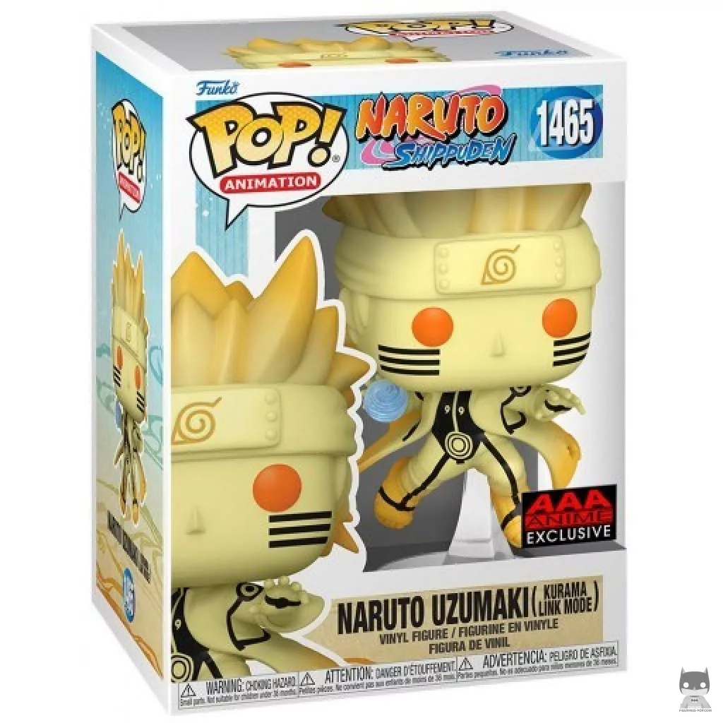 Figurine Funko POP Naruto Uzumaki (Kurama Link Mode) avec boîte