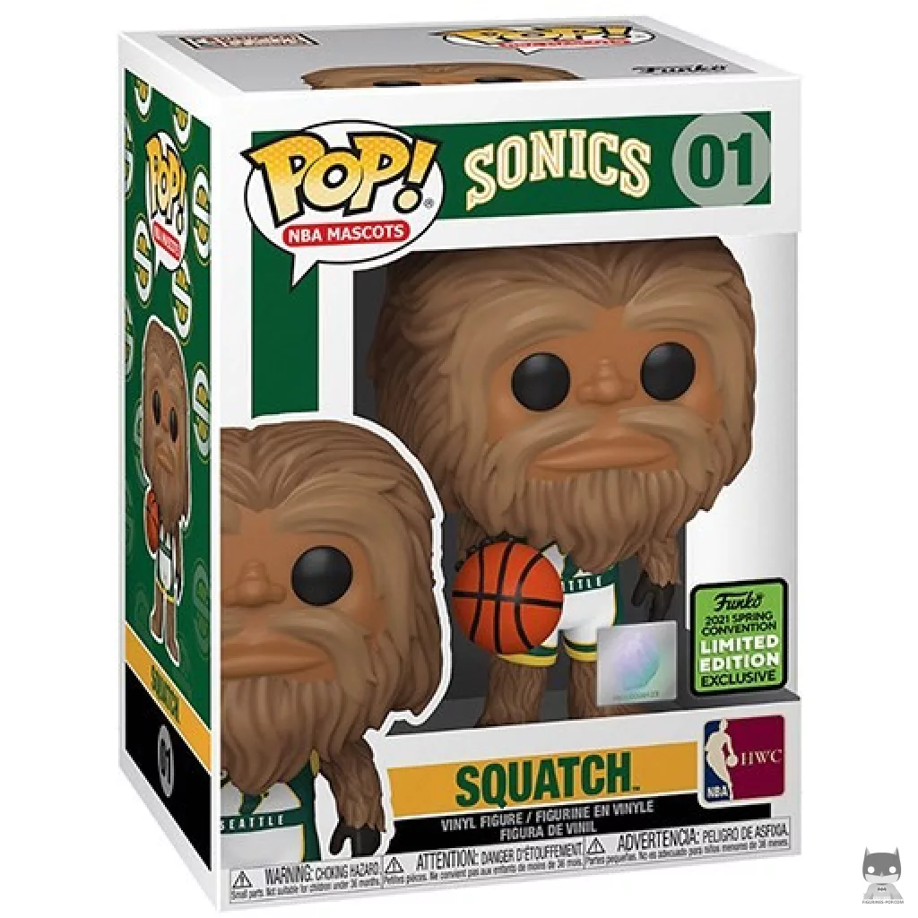 Figurine Funko POP Squatch (Seattle SuperSonics) avec boîte