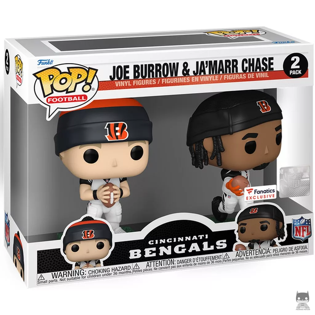Figurine Funko POP Joe Burrow & Ja'Marr Chase avec boîte