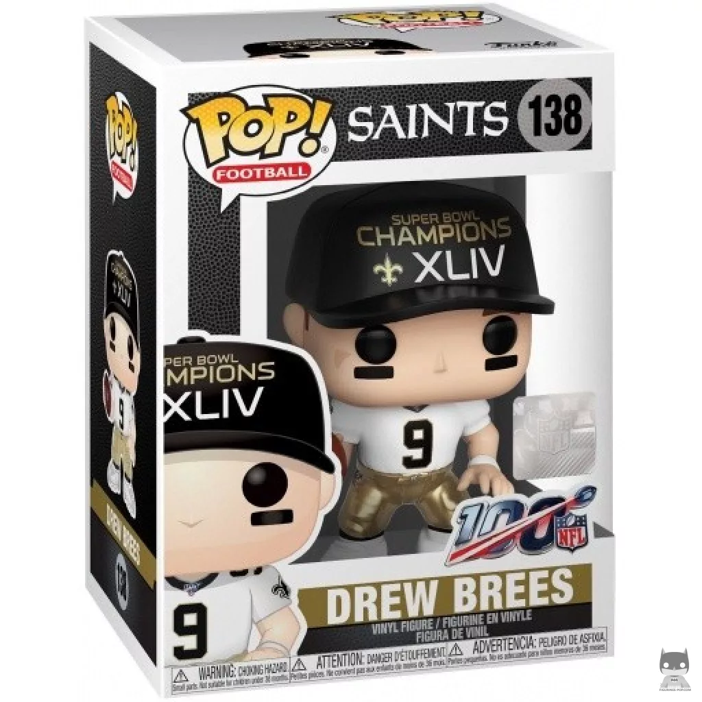 Figurine Funko POP Drew Brees avec boîte
