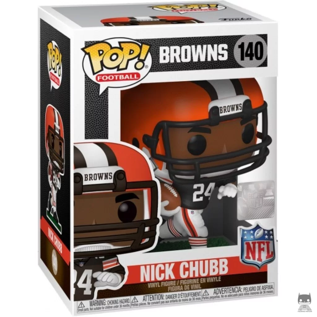 Figurine Funko POP Nick Chubb avec boîte