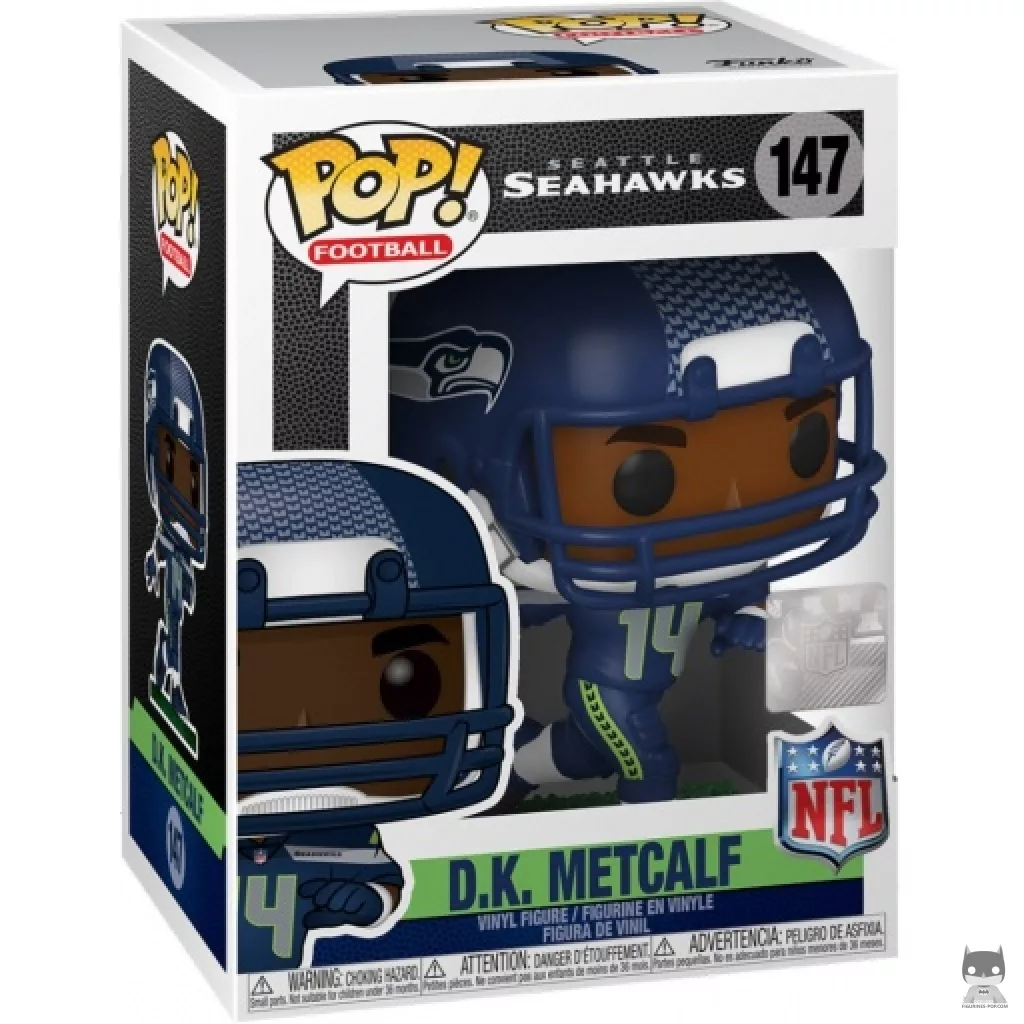 Figurine Funko POP D.K. Metcalf avec boîte
