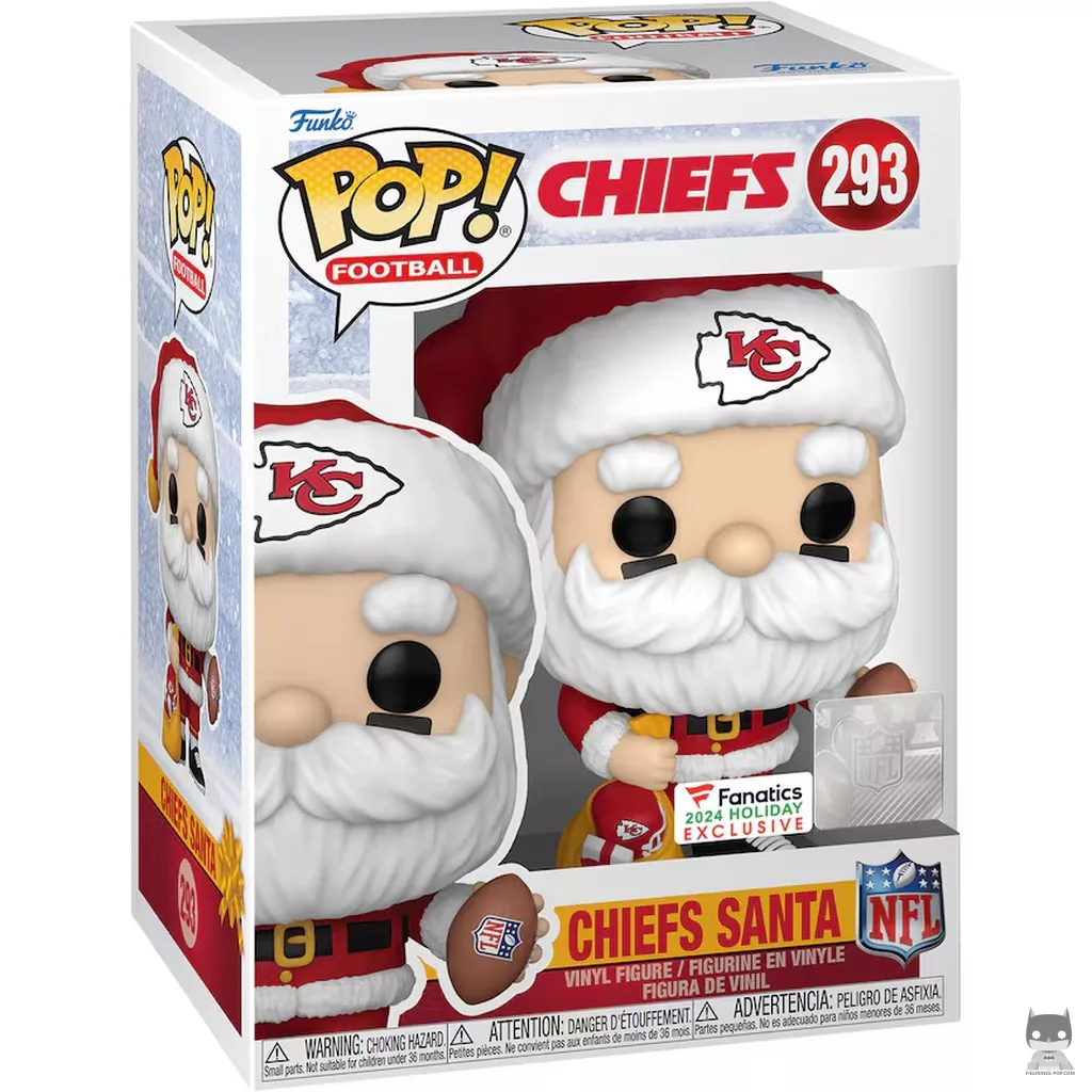 Figurine Funko POP Père Noël Kansas City Chiefs avec boîte
