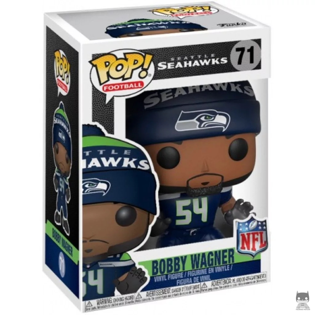Figurine Funko POP Bobby Wagner (Seahawks Home) avec boîte