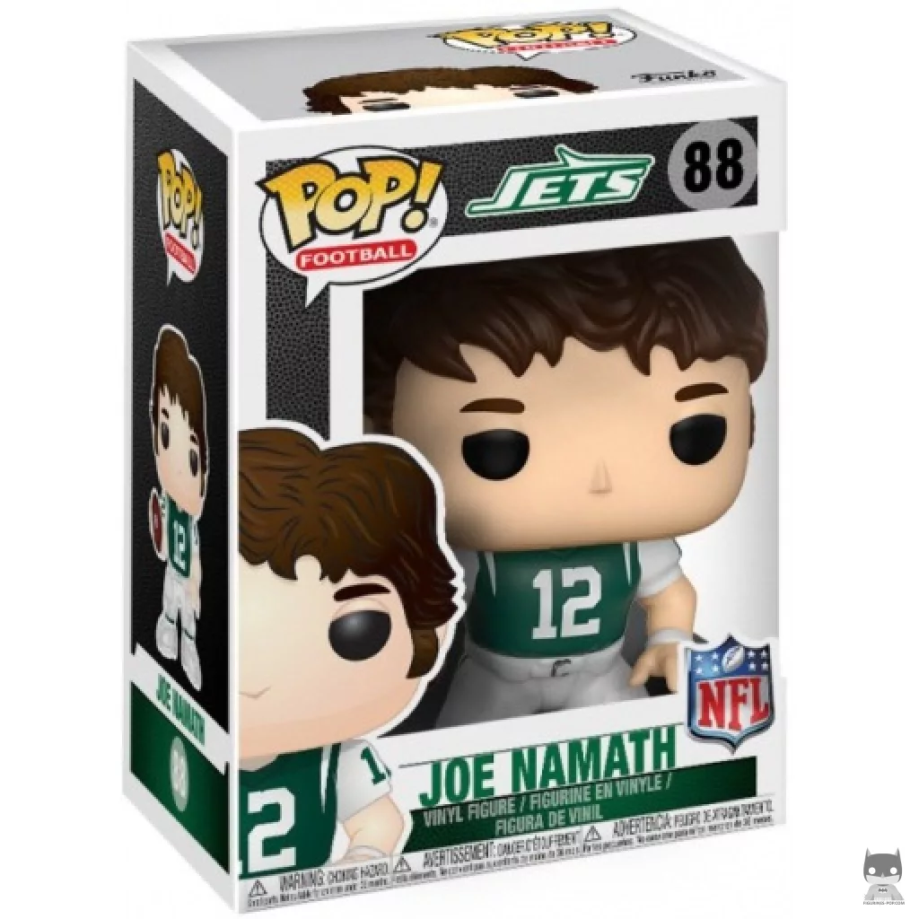 Figurine Funko POP Joe Namath (Jets Home) avec boîte