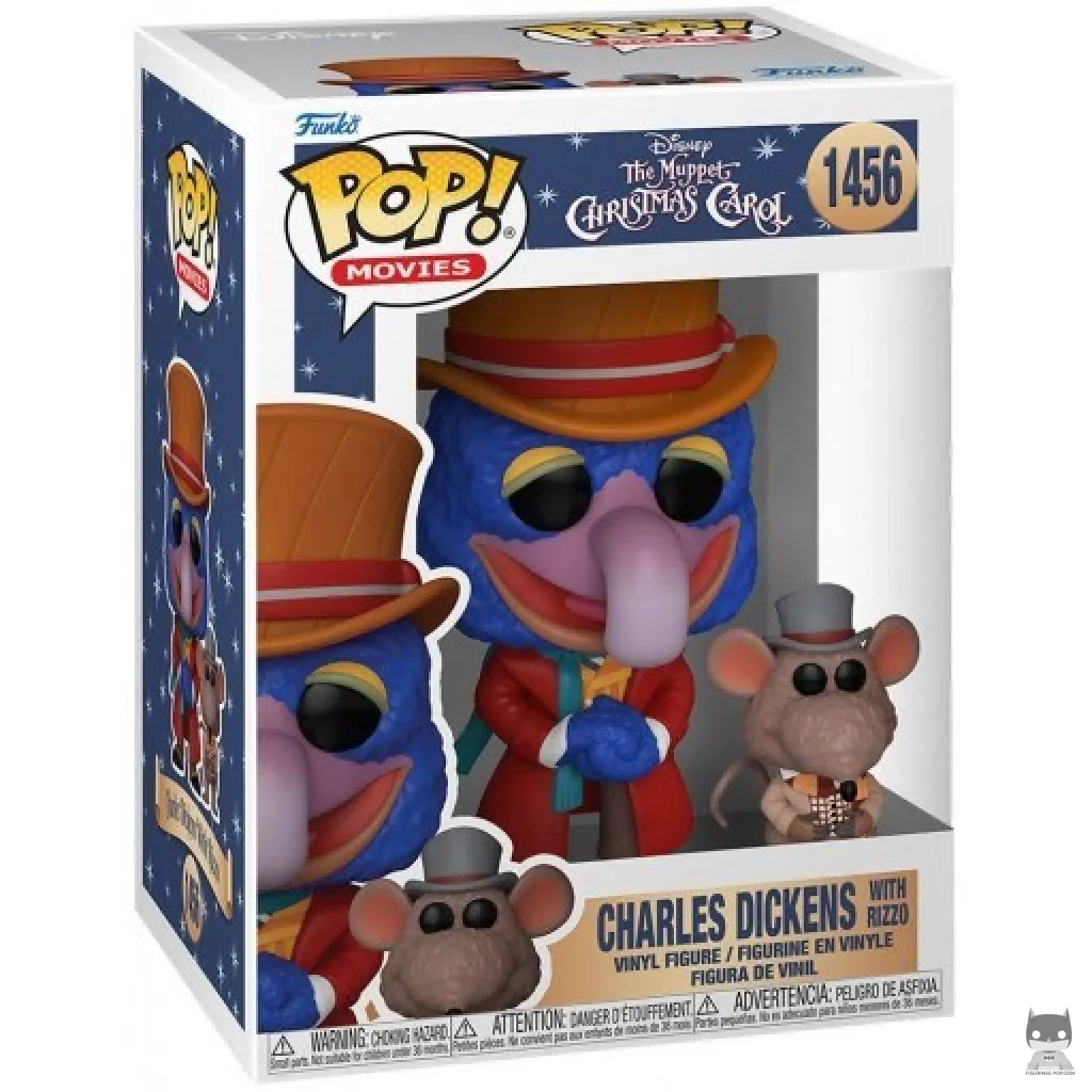 Figurine Funko POP Charles Dickens avec Rizzo avec boîte