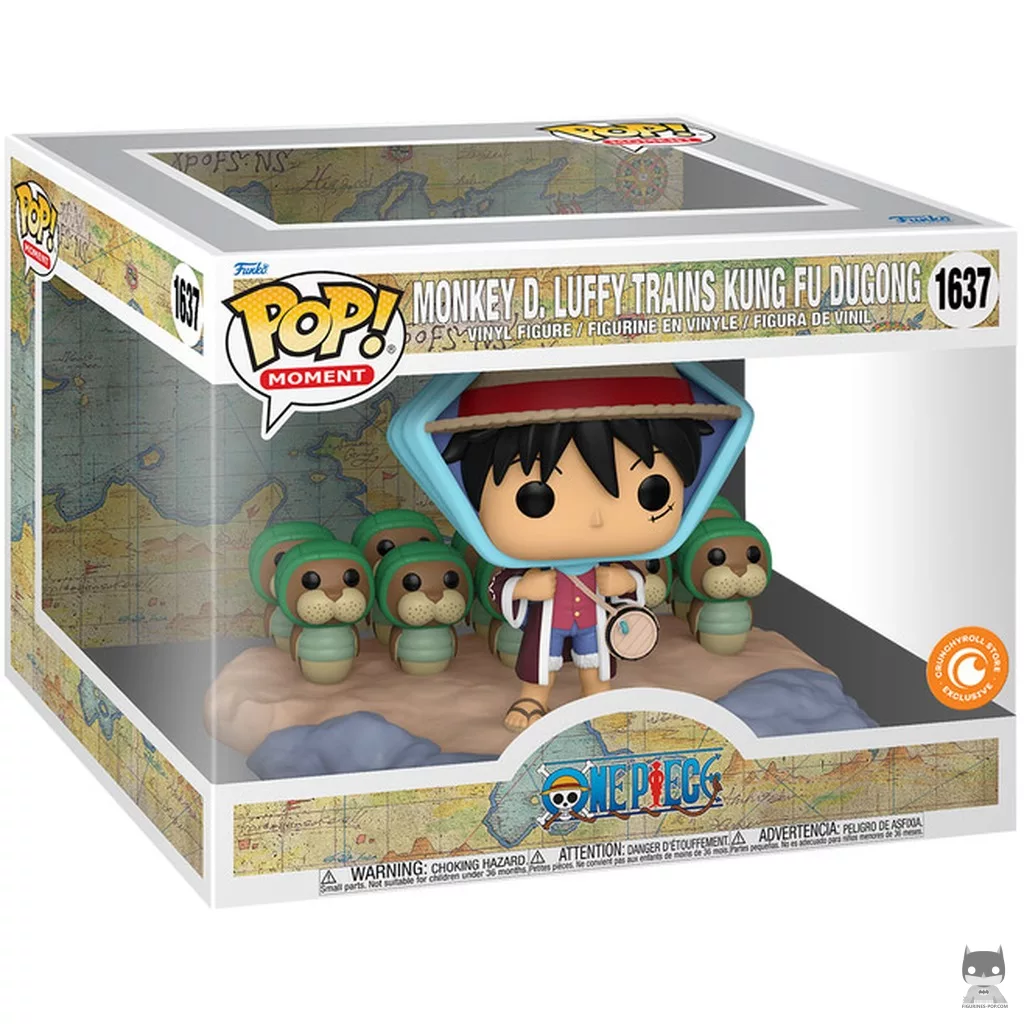Figurine Funko POP Monkey D. Luffy entraîne les Kung Fu Dugong avec boîte