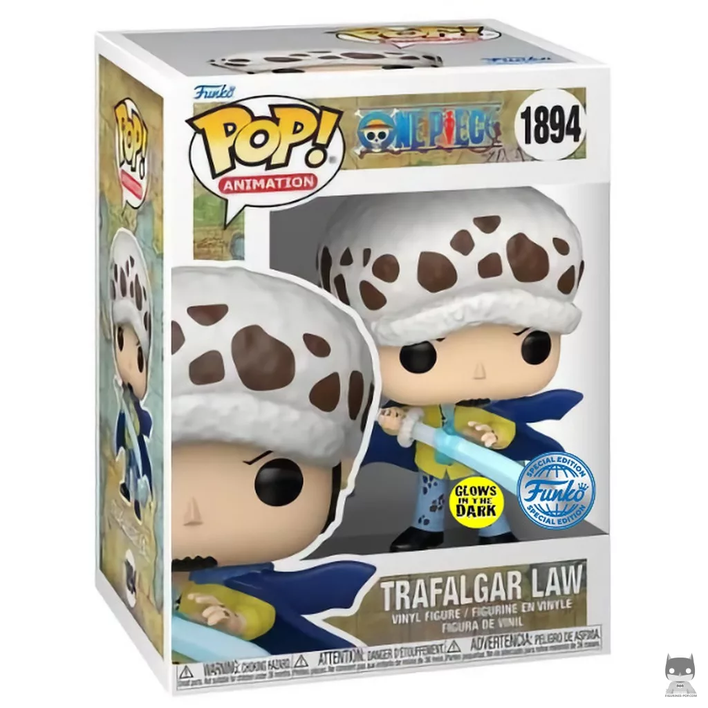 Figurine Funko POP Trafalgar Law (Glow in the Dark) avec boîte