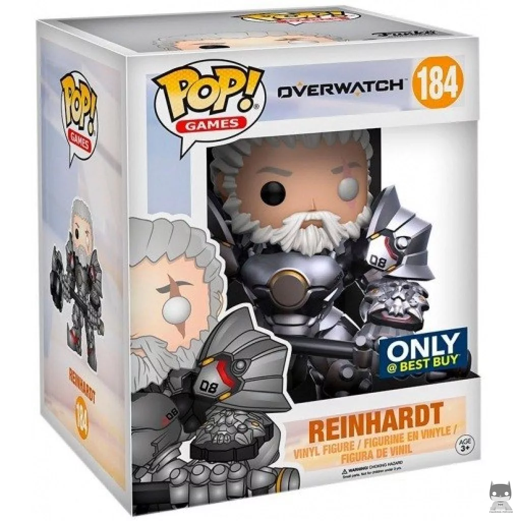 Figurine Funko POP Reinhardt sans Casque (Supersized) avec boîte