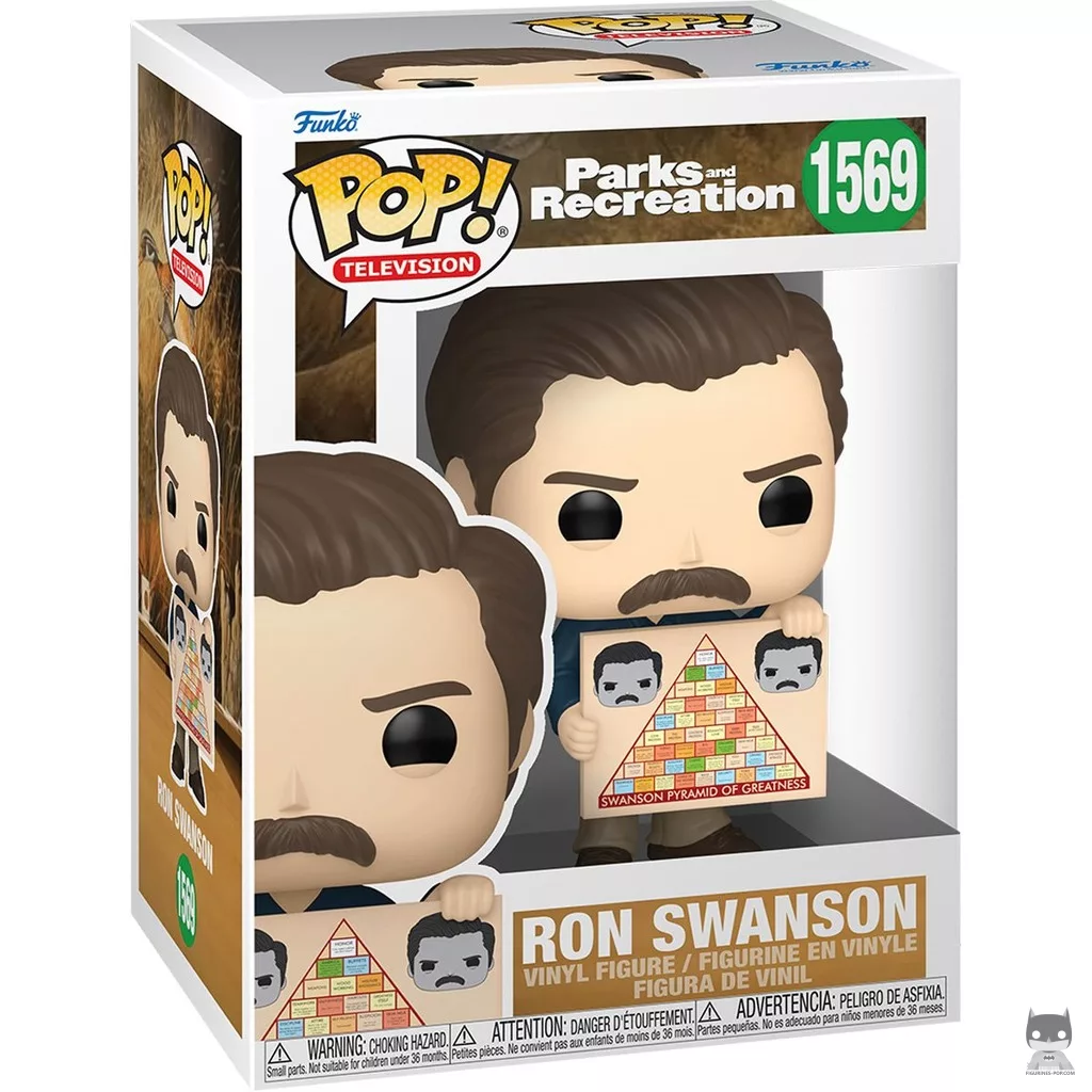 Figurine Funko POP Ron Swanson avec boîte