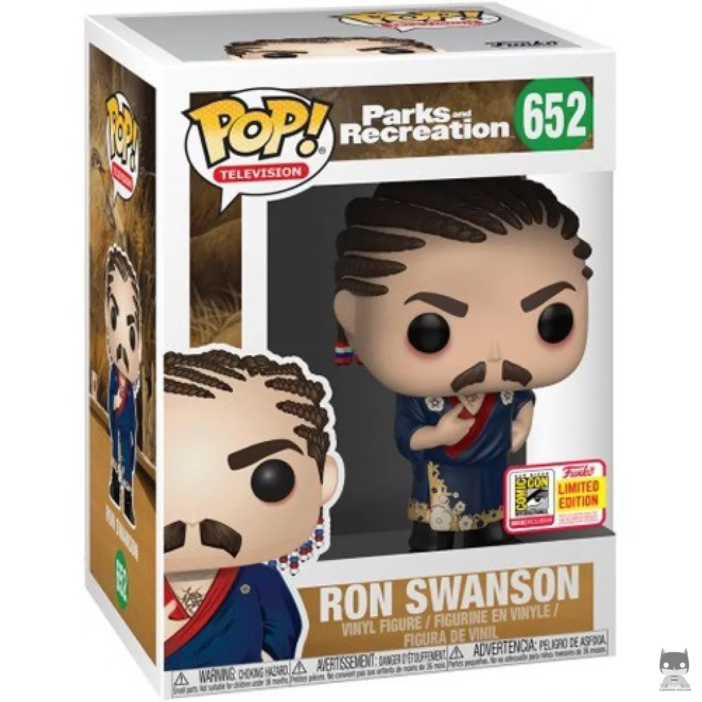 Figurine Funko POP Ron Swanson (avec Dreadlocks) avec boîte