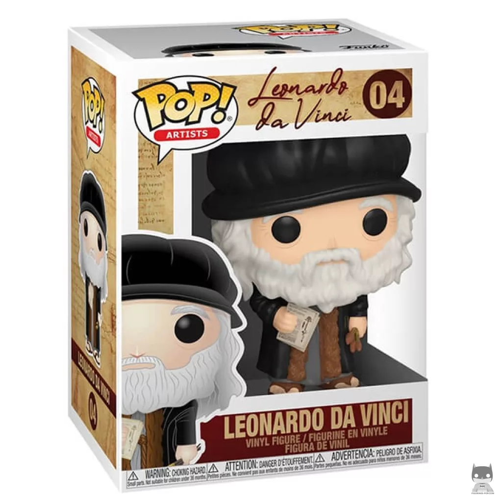Figurine Funko POP Léonard de Vinci avec boîte