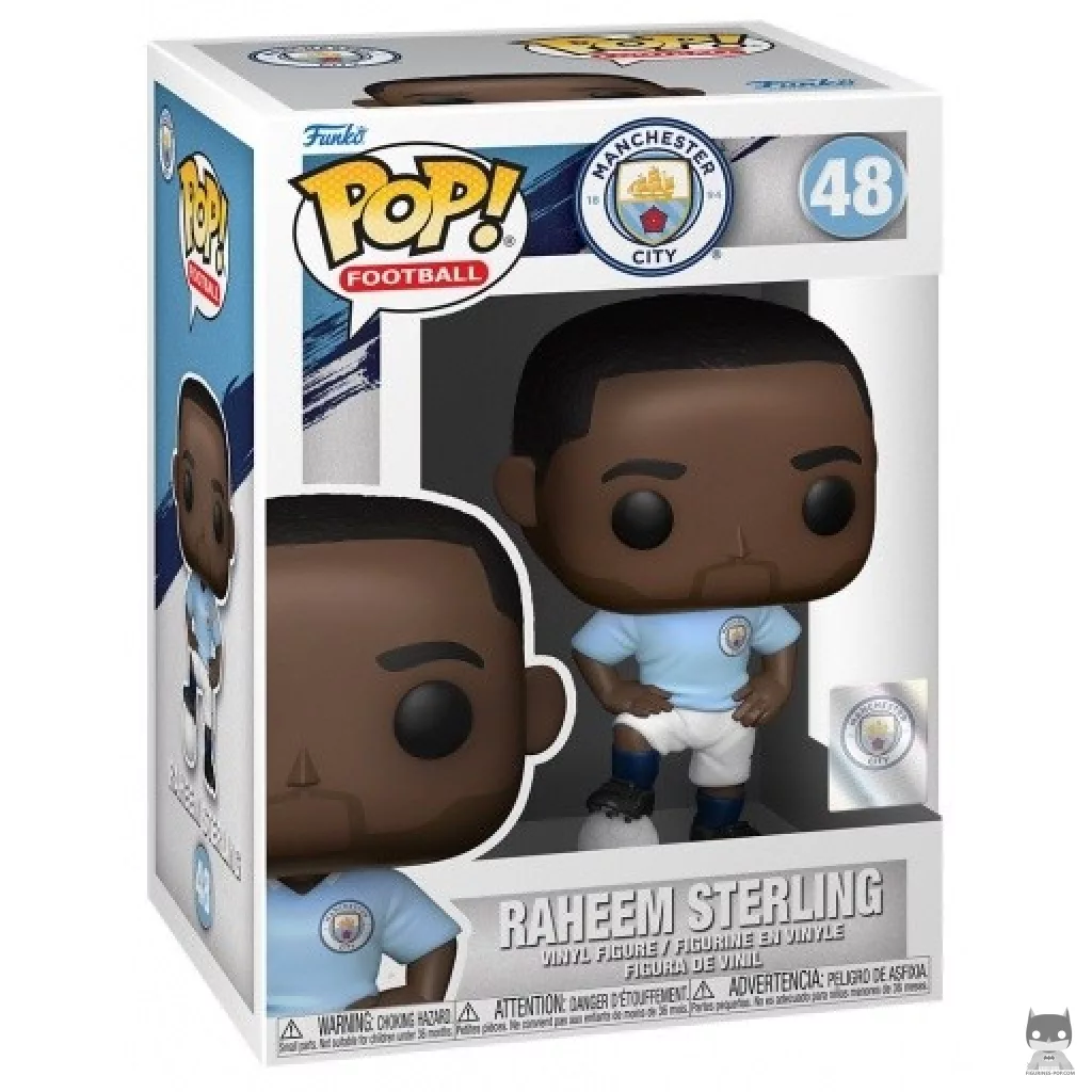 Figurine Funko POP Raheem Sterling (Manchester City) avec boîte