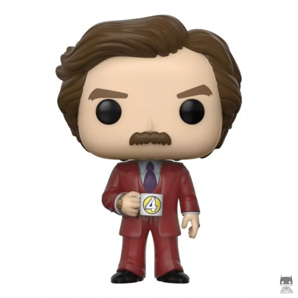 Figurine Funko POP Ron Burgundy (Présentateur vedette : La Légende de Ron Burgundy)