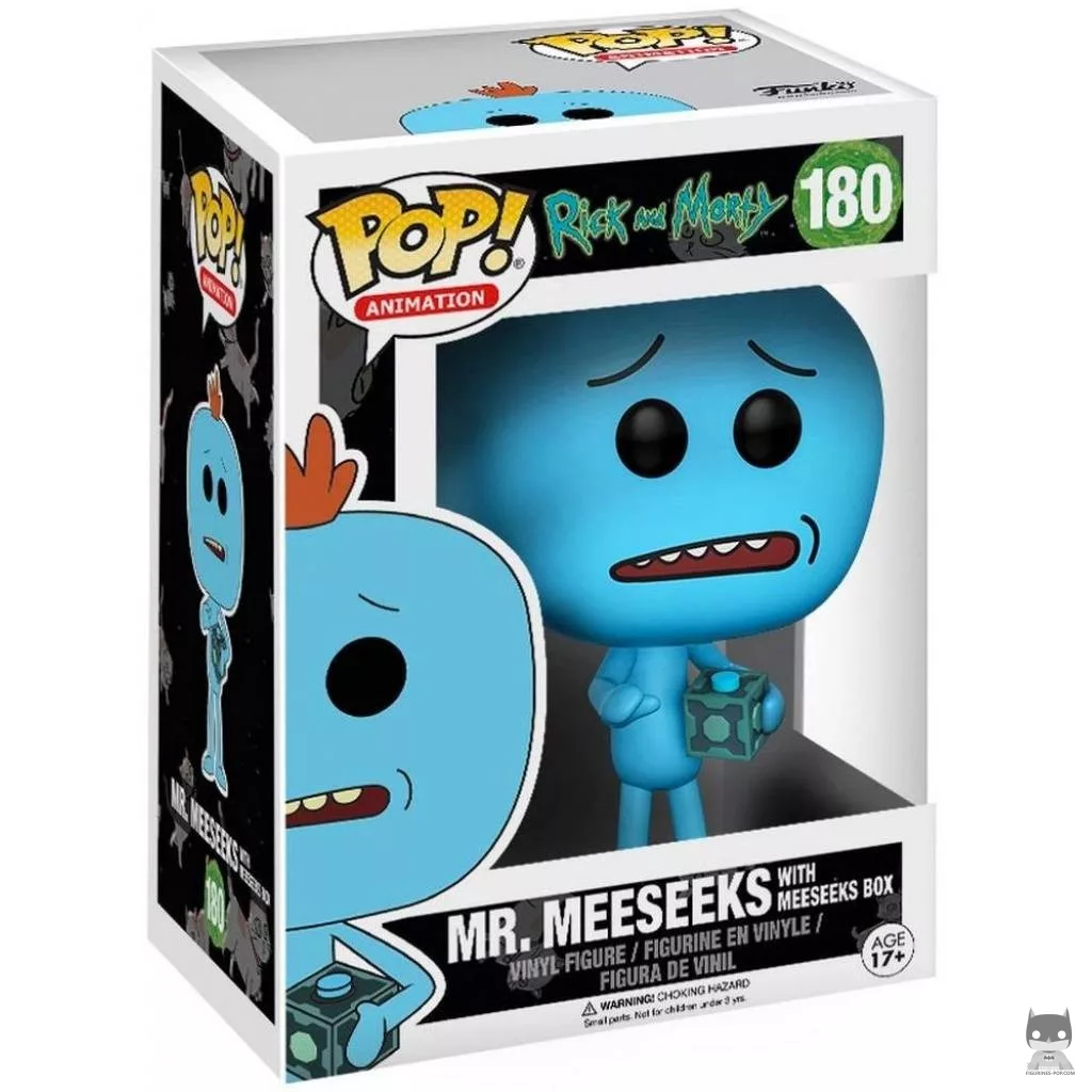 Figurine Funko POP Mr. Meeseeks avec Boîte Meeseeks avec boîte