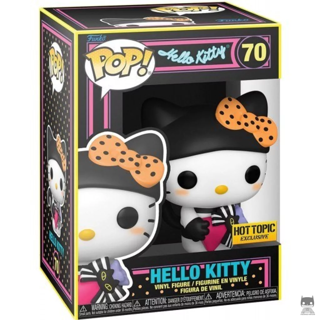 Figurine Funko POP Hello Kitty (Blacklight) avec boîte
