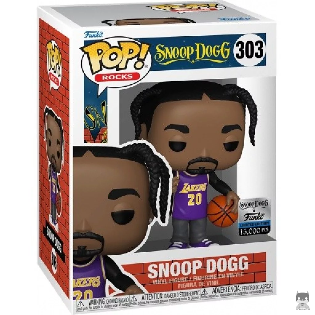 Figurine Funko POP Snoop Dogg avec Maillot des Lakers avec boîte