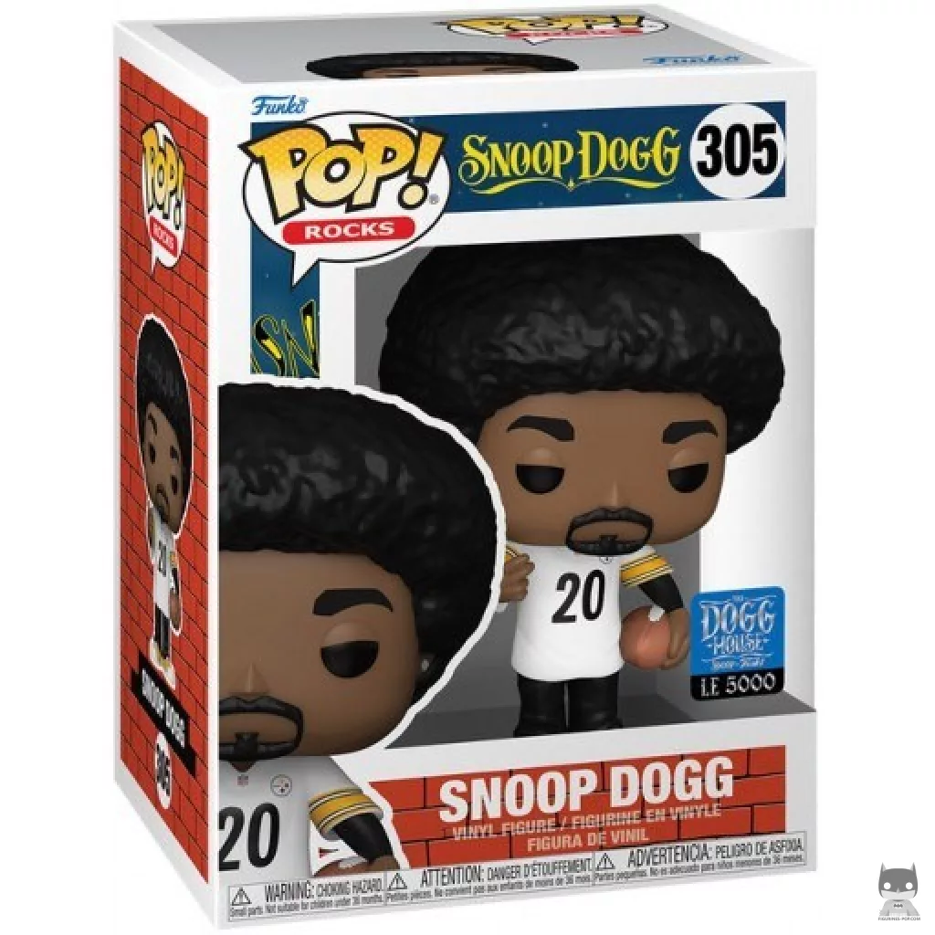 Figurine Funko POP Snoop Dogg avec Maillot Steelers avec boîte