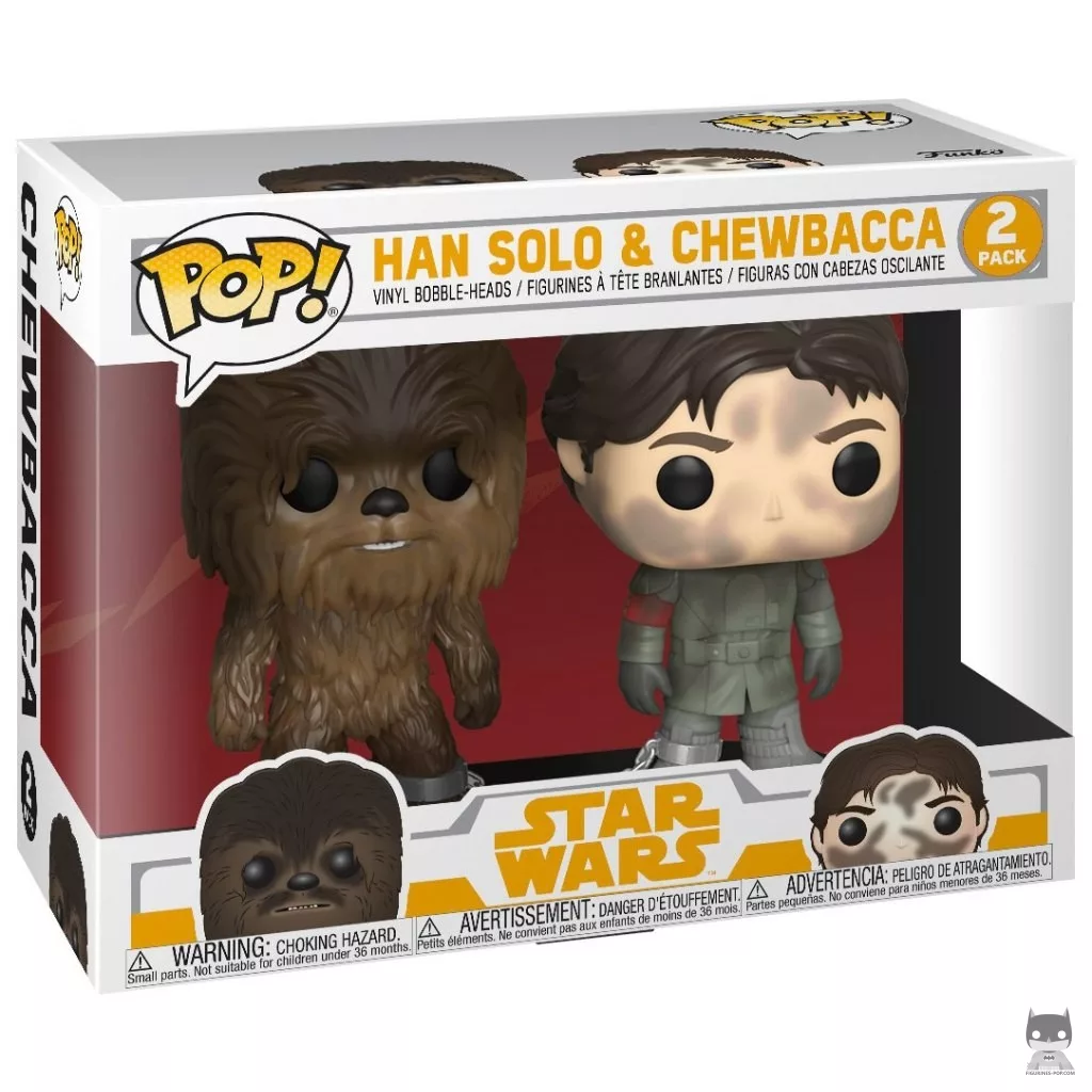 Figurine Funko POP Han Solo & Chewbacca avec boîte