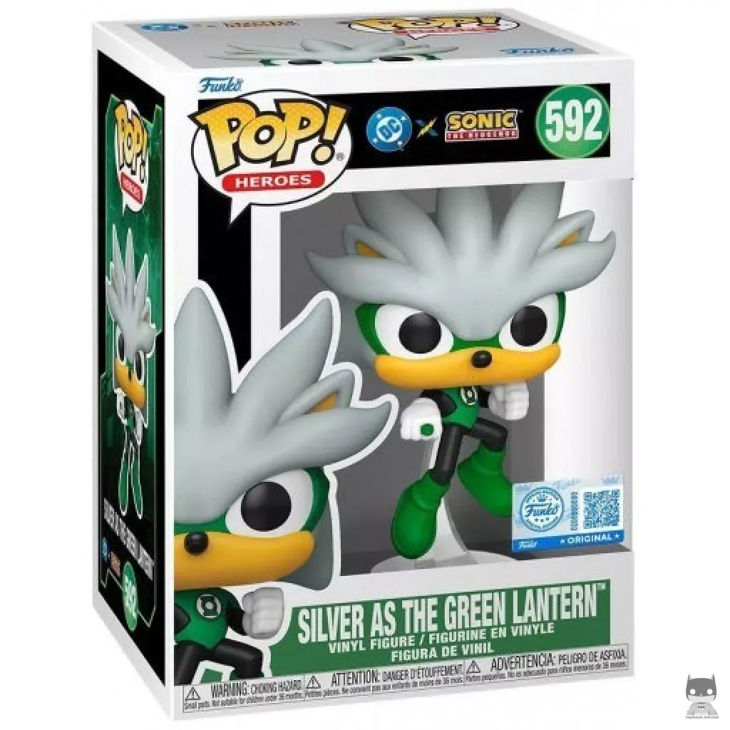 Figurine Funko POP Silver en Green Lantern avec boîte