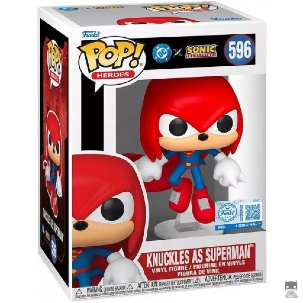 Figurine Funko POP Knuckles en Superman avec boîte