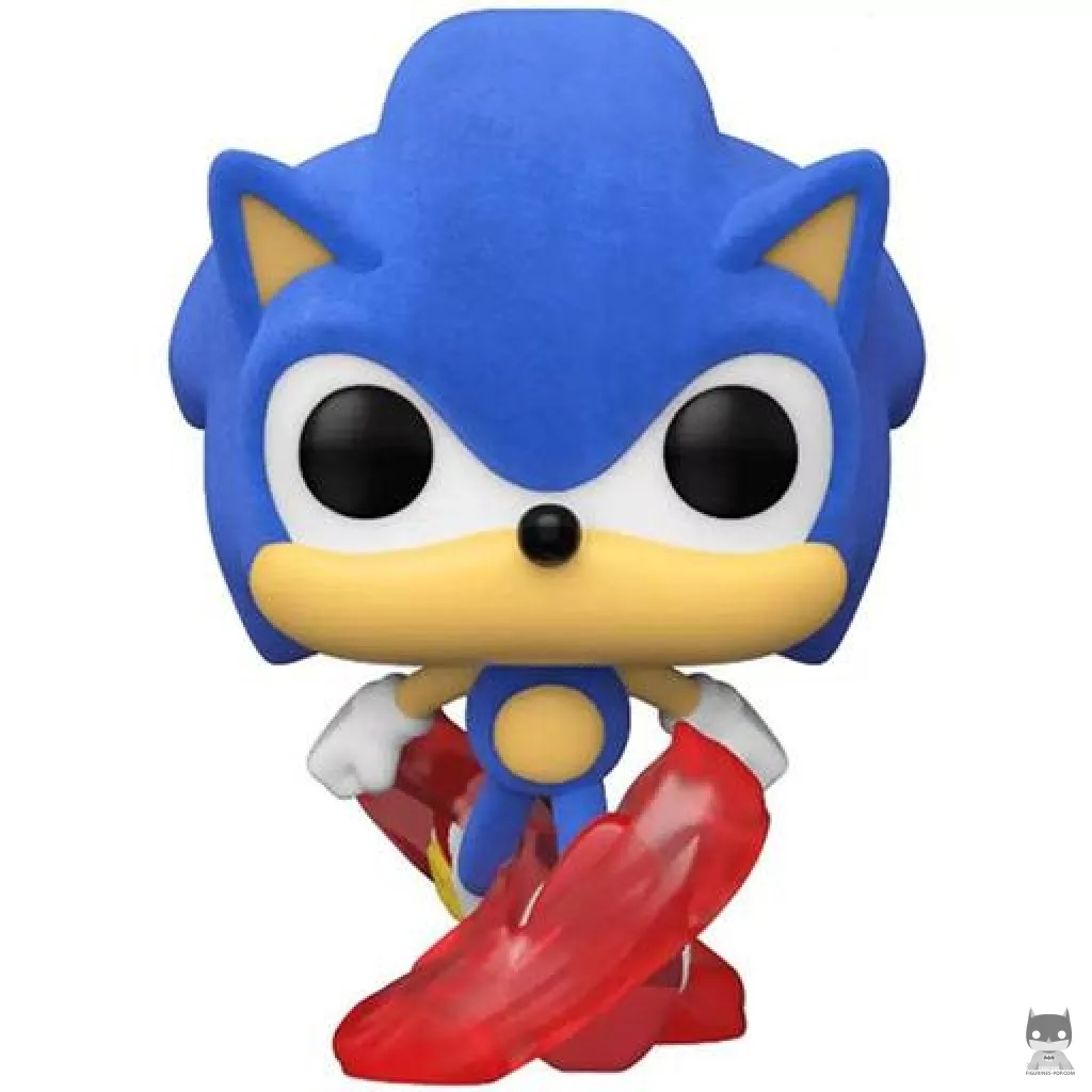 Figurine Funko POP Sonic Classique (Flocked) (Sonic le Hérisson)