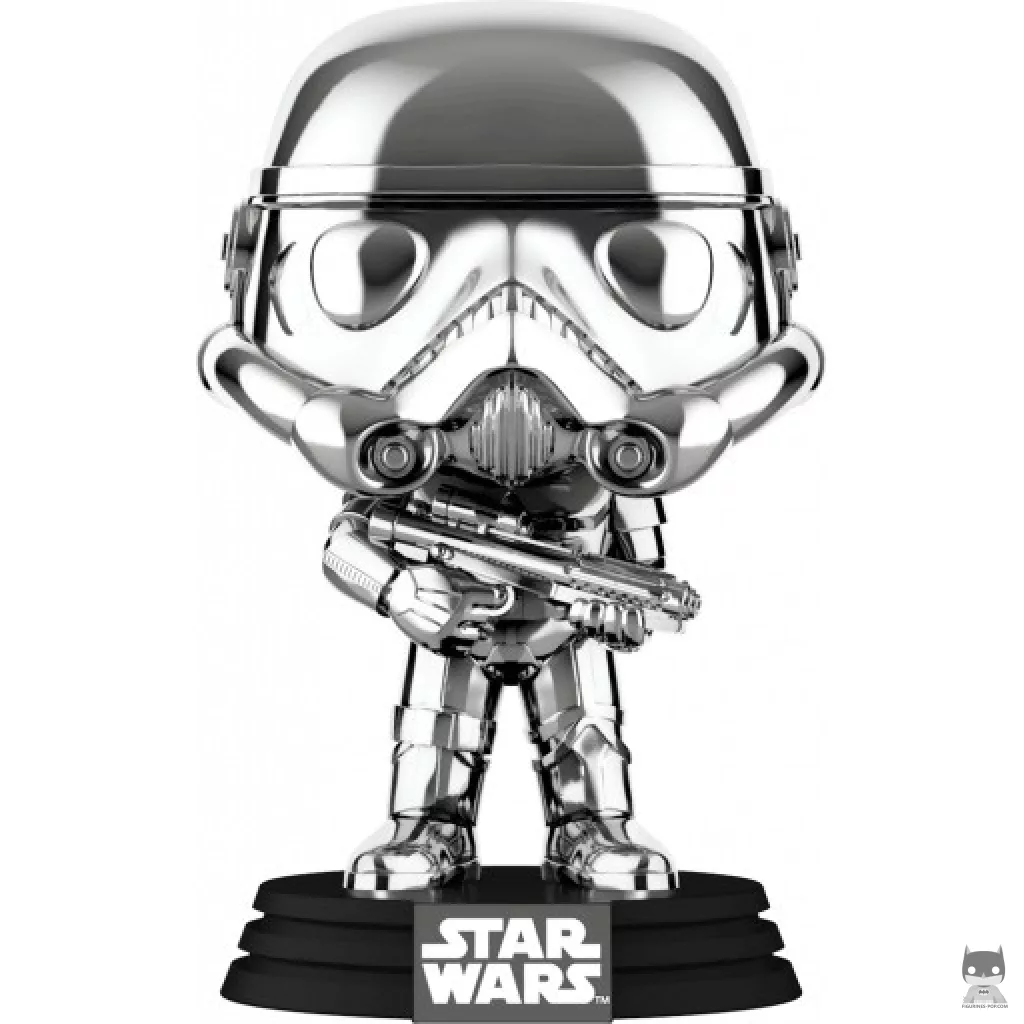 Figurine Funko POP Stormtrooper (Silver Chrome) (Star Wars : Episode I, La Menace Fantôme)