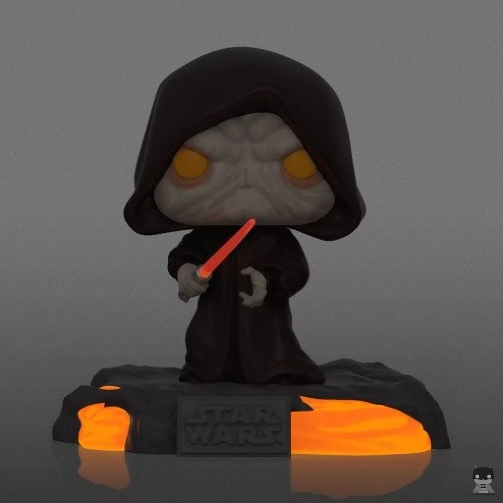 Figurine Funko POP Série Sabre Rouge Volume 1 : Dark Sidious (Glow in the Dark) (Star Wars : Episode III, La Revanche des Sith)