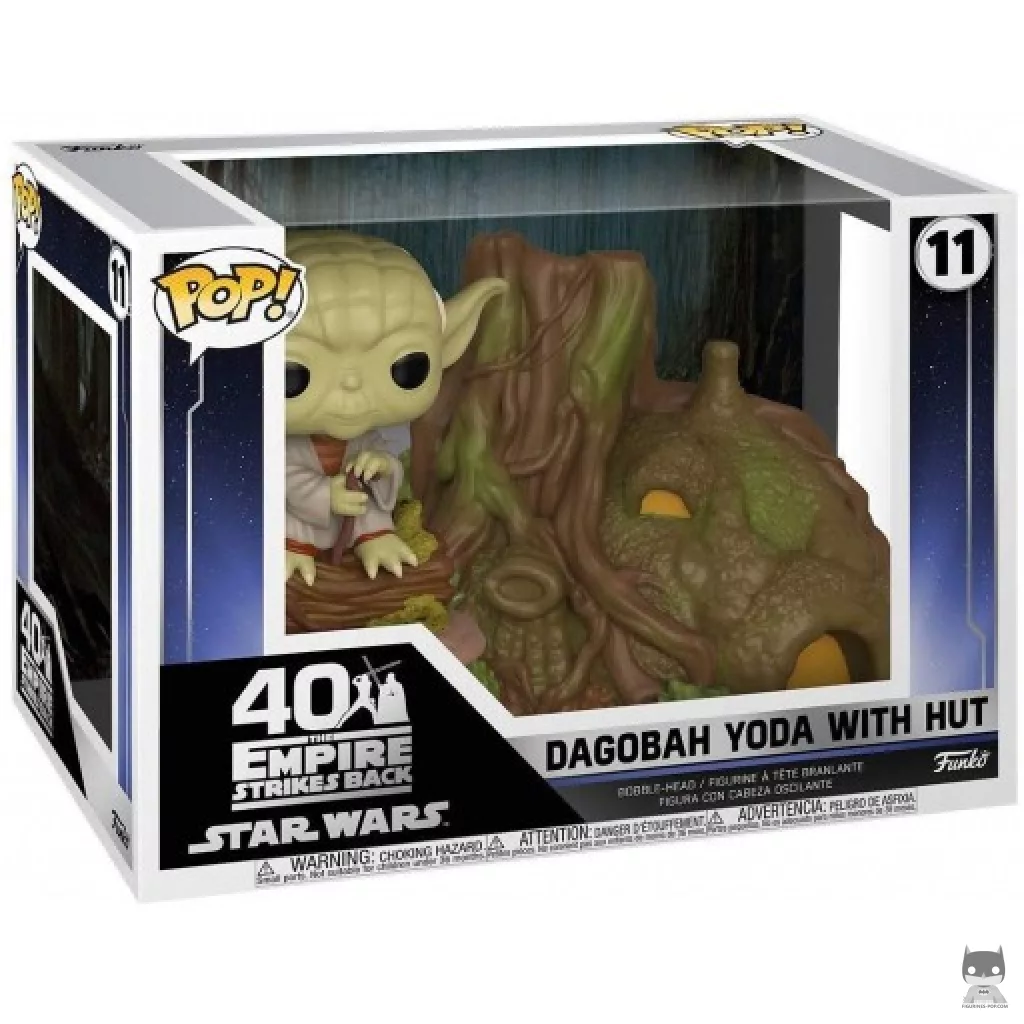Figurine Funko POP Dagobah Yoda avec Cabane avec boîte