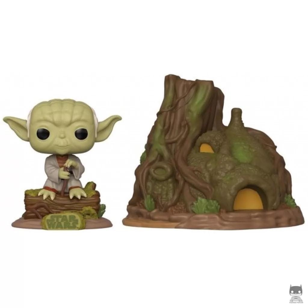 Figurine Funko POP Dagobah Yoda avec Cabane (Star Wars : Episode V, L'Empire contre-attaque)