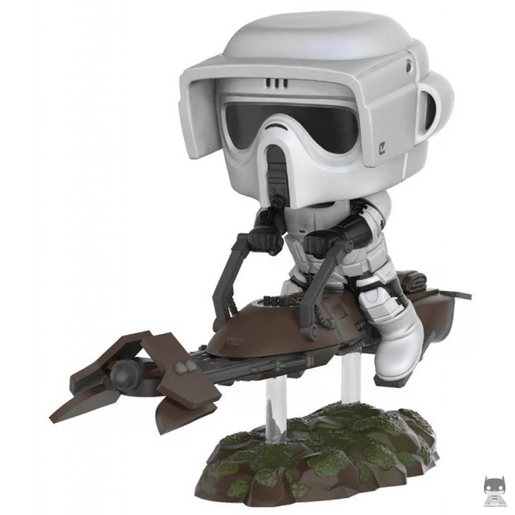 Figurine Funko POP Scout Trooper avec Speeder (Star Wars : Episode VI, Le Retour du Jedi)