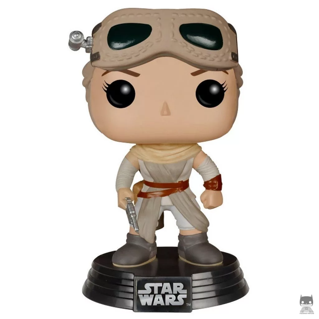 Figurine Funko POP Rey avec Lunettes (Star Wars : Episode VII, Le Réveil de la Force)
