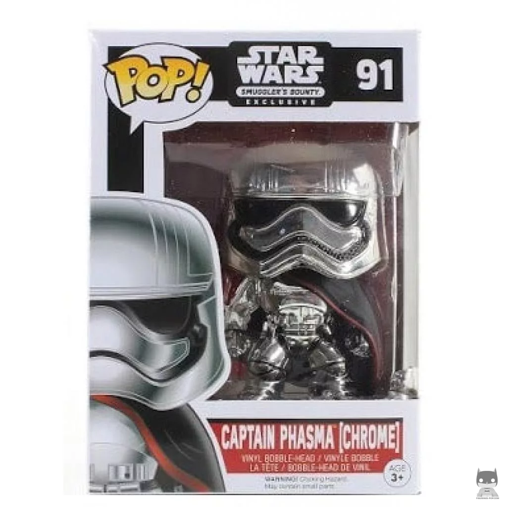Figurine Funko POP Capitaine Phasma (Chrome) avec boîte