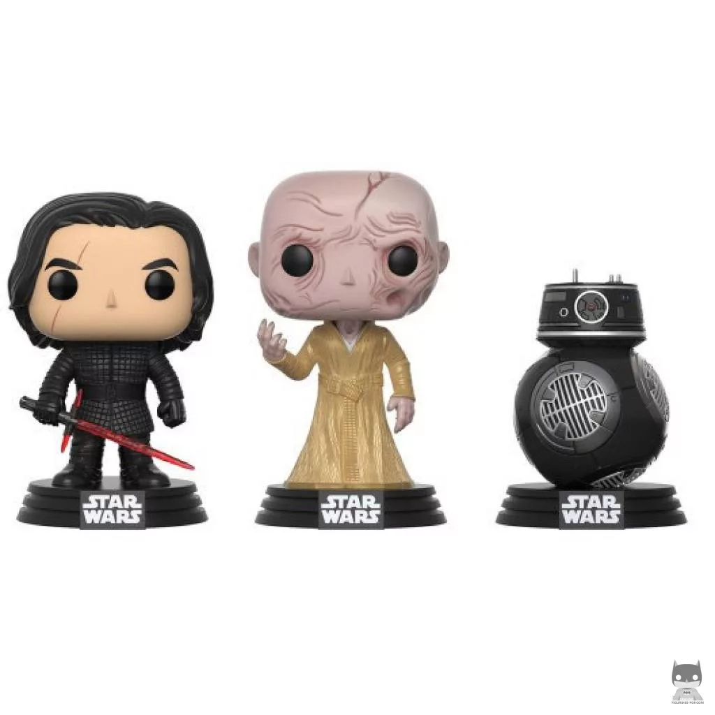 Figurine Funko POP Les Méchants (Kylo Ren, Suprême Leader Snoke & BB-9E) (Star Wars : Episode VIII, Les Derniers Jedi)
