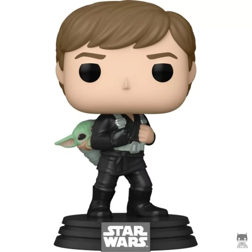Figurine Funko POP Luke Skywalker & Grogu (Star Wars : Le Livre de Boba Fett)