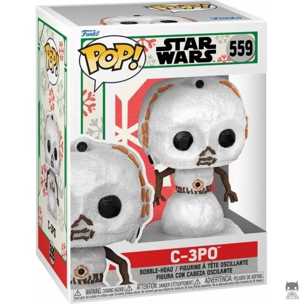 Figurine Funko POP C3-PO Bonhomme de neige avec boîte