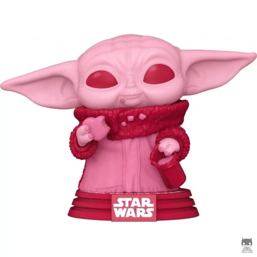 Figurine Funko POP Grogu avec Cookies (Rose) (Star Wars (Saint Valentin))