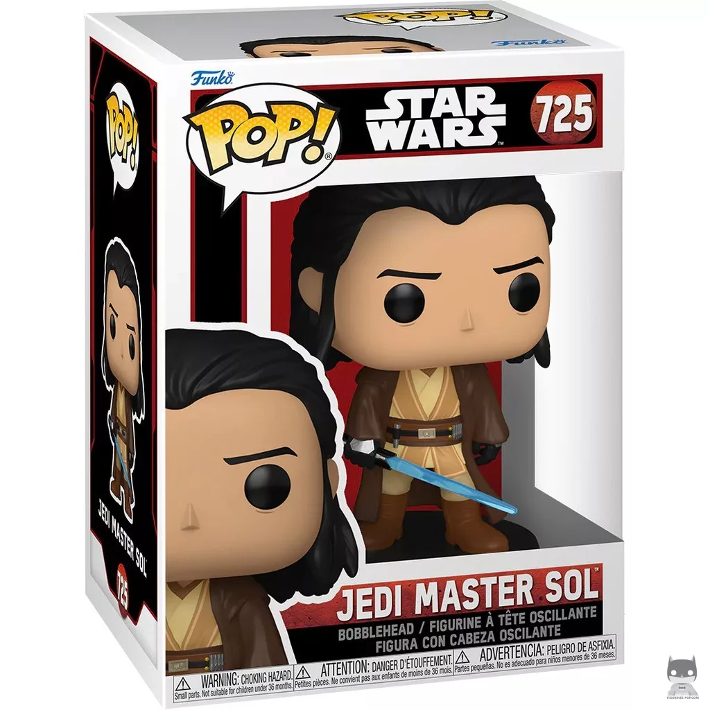 Figurine Funko POP Maître Jedi Sol avec boîte
