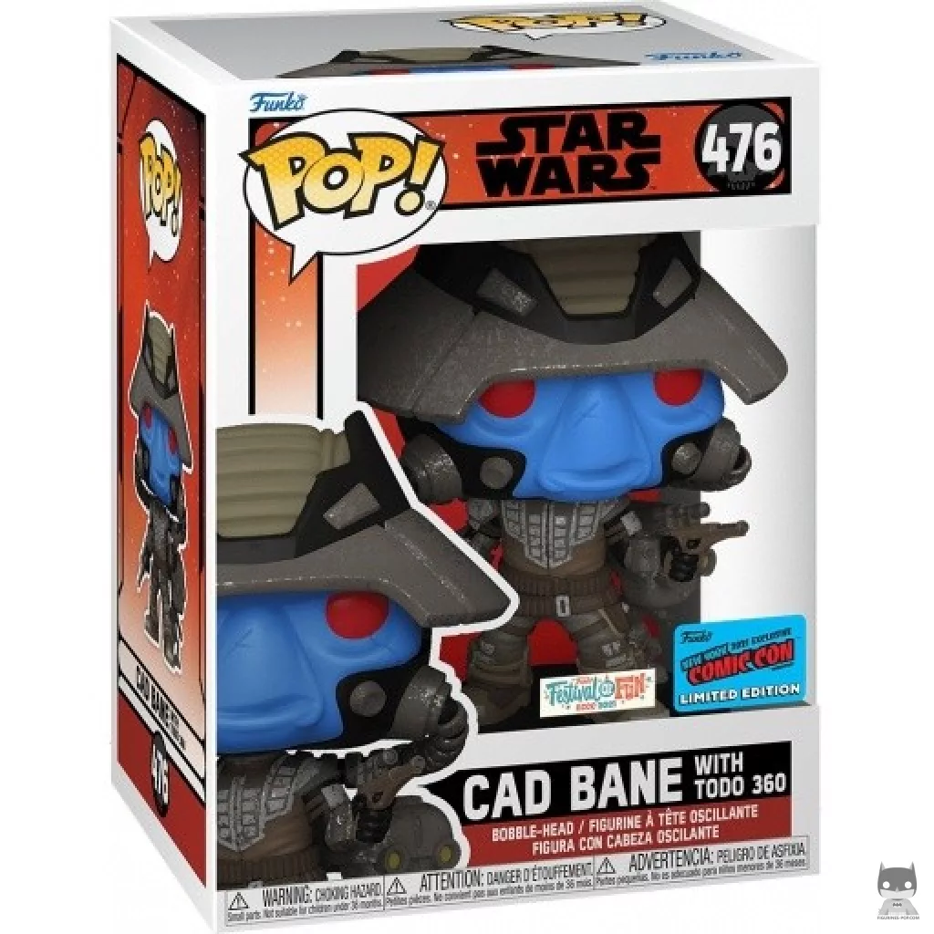 Figurine Funko POP Cad Bane avec Todo 360 avec boîte